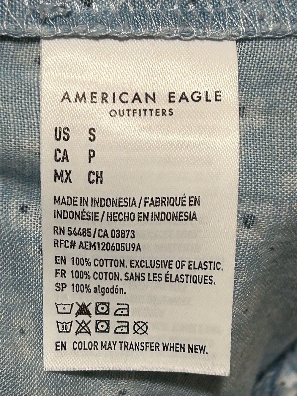 American Eagle Wide Leg Embroidery Textured , size Small - Picture 9 of 9